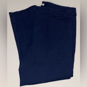 LOFT womens “The Riviera Pant” Marisa style navy blue straight leg pants size 14